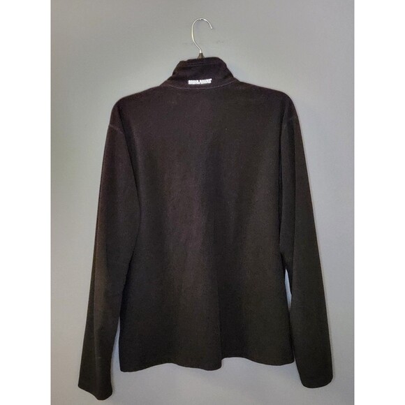 Eddie Bauer First Ascent Fleece 1/4 Zip Pullover Men's L Black Mock Neck Outdoor - Picture 3 of 7